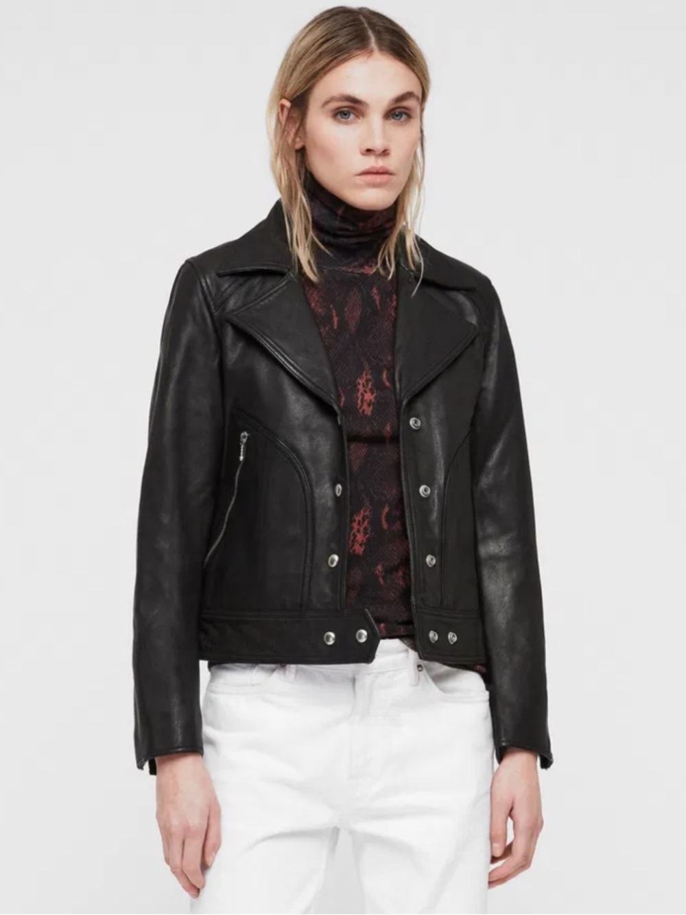 Allsaints Zola Leather Jacket size 4